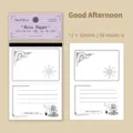 Bloc de notas vintage minimalista, serie Good Afternoon, 50 hojas para diario DIY. - Tarde Acogedora / 50 Hojas (72x105mm)