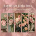 Set of 5 vintage floral oil painting PVC bookmarks with elegant gold foil outlines - 5 Pieces Pack (40x130mm) / Forgotten Song