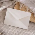 Elegant pearlescent white specialty paper envelope for greeting cards and invitations - 1 Sheet / White
