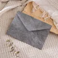 Elegant grey specialty paper envelope with textured finish in vintage setup. - 1 Sheet / Dark Gray