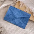 High-grade elegant blue envelope with textured special paper for greeting cards and letters - 1 Sheet / Deep Blue