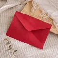 Premium retro textured Chinese red paper envelope for card invitation - 1 Sheet / Bright Red