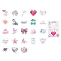 Cute Korean ins style boxed stickers with multi designs for DIY planner decoration - 46 Pieces/Pack / Sweetheart Store