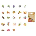 Etori watercolor fruit and nut collector stickers in a gift box for DIY scrapbooking - 46 Pieces/Pack / Fruit Collector