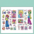 Set de pegatinas estilo Y2K Harajuku, papel sintético para decoración de diarios - 2 Hojas / Chica Harajuku