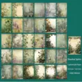 60 fogli di carta decorativa vintage a tema foresta con motivi di cervi e fiori per collage - Elfo della Montagna e del Mare / 60 Carte