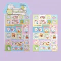 Cute cartoon animal sticker sheets Happy House theme for DIY journaling - Mibao's Summer Ocean / 2 Sheets