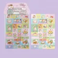 Cute cartoon hamster eating food sticker sheets for scrapbooking and DIY crafts decoration - Hamster Baby Feast / 2 Sheets