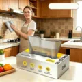 Double-layer silver silk dishcloth in a silver dispensing box for kitchen cleaning - Double Layer Style / 20PCS / Silver