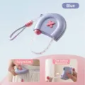 Metro a nastro retrattile a forma di borsa lavanda con cordino - Viola (Blu)