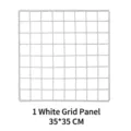 35x35cm white iron wire wall grid panel for DIY storage and photo display organizers - Grid Panel / 1 Piece/Pack (35*35cm) / White