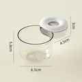 Cuillère doseuse à riz transparente graduée multifonctionnelle avec échelle 200ml - Cuillère Ronde Avec Échelle / Blanc