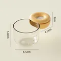 Pelle à mesurer transparente avec échelle et poignée donut jaune pour riz et grains - Cuillère Ronde Avec Échelle / Jaune