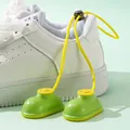 Creative green shoe-shaped deodorizer ball with yellow lanyard for sneaker freshness - Green