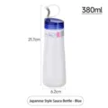 Japanische blaue Saucenflasche zum Quetschen mit 380 ml Inhalt und Auslaufschutz - 380ml / Blau