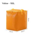 Extra large yellow woven moving storage bag 180L capacity with handles and zipper - Medium (C5052) / 180L (56x45x55cm)