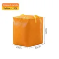 Durable orange woven storage bag for moving, 110L high capacity with handles for bedding - Small (C5052) / 110L (45x40x40cm)
