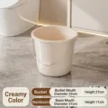 Cream-colored plastic household bucket with 32cm diameter and 27cm height, variant - Bucket - Small / Cream