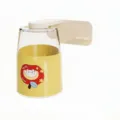 Gobelet magnétique jaune avec illustration mignonne de dessin animé d'ours chanceux - 301-400ml / 1 Pièce / Jaune Citron