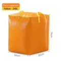 Yellow large capacity woven moving bag for clothes storage, 240L, 56x50x75cm. - Extra Large (C5052) / 240L (56x50x75cm)