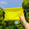 Bright yellow waterproof phone waist bag for swimming, diving and outdoor water sports - 17x22cm / Yellow
