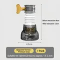 Universal splash-proof faucet water filter aerator in premium grey finish for kitchens - Basic Style / Premium Grey