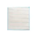 Thickened white cotton gauze cleaning cloth with blue stitched edges and absorbent texture - Thickened / 28x28cm / Blue