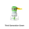 Universal green 3rd generation faucet water filter with splash-proof extender nozzle - 3rd Gen-Green