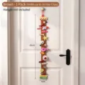Brown cartoon wall hanging hair clip organizer strip, stores 16 pieces, size 69x8cm - 1 Piece/Pack / Brown
