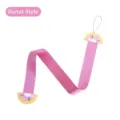 Organizer per fermagli per capelli rosa con decorazioni a ciambella per riporre a parete - Ciambella Rosso Rosa