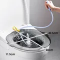 Sitz bath basin for toilet with manual pump, transparent grey finish, size 40x40.5cm - With Rinser / Transparent Gray