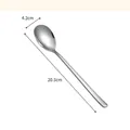 Polished 316 stainless steel spoon featuring 20.3cm long handle and 4.2cm width - 316L Stainless Steel Spoon