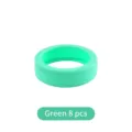 Couvre-roues de valise en silicone vert absorbant les chocs, lot de 8 réduction du bruit - Lot de 8 / Vert