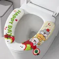 Cute aromatherapy leather toilet seat covers with cartoon dog and apple patterns - Apple Westie (Beige Red) / 2-Piece Set