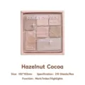 Hazelnoot Cacao plaknotities set, 210 vellen, voor indexering en markering, 102x102mm - 210 Vellen/Verpakking / Hazelnoot Cacao