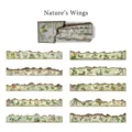 Adesivi vintage con farfalle e fiori per scrapbooking fai-da-te e decoro diario - Ali della Natura / Confezione da 20 Fogli