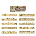 Adesivi vintage con farfalle gialle e fiori per decorazione scrapbooking e DIY - Ali di Fragranza / Confezione da 20 Fogli