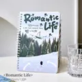 A5 spiral notebook with scenic romantic life cover design and 120 pages for journaling - Romantic life