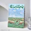 A5 spiral coil notebook featuring aesthetic grassland and sheep cover design, 120P - Grassland time