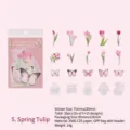 Lente Tulpen decoratieve PET-stickerset voor scrapbooking en DIY-dagboeken, 35 stuks pak - Lente Tulp / 35 Vellen/Verpakking