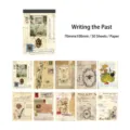 Paquete de papel decorativo vintage para álbum de recortes 50 hojas 70x100mm diario - 50 Hojas / Write about old things
