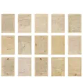 Vintage handwriting style material paper for creative scrapbooking album decoration - Handwriting
