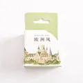 Boîte de ruban washi style château européen vintage pour décoration de scrapbooking DIY - Style Européen