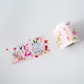 Cute watercolor rabbit and flower girl's dream series washi tape for DIY journal decor - Handcrafting Rabbit