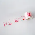 Watercolor medical and chemistry themed washi tape with hearts for DIY journal decoration - Heart Laboratory