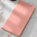 Premium pink leather hardcover planner notebook with gold foil to-do list embossing - Pink (Successful effort)