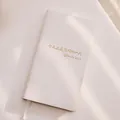 Minimalist off-white leather daily planner notebook with gold foil To-Do List text. - White (Worthwhile Day 2)