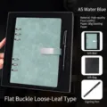 Set de libreta profesional A5 azul lago con bolígrafo y caja de regalo elegante - A5 / Juego de Caja de Regalo (Incluye Bolígrafo/Caja/Bolsa) / A5 (Páginas en Blanco) / Azul lago