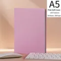 Minimalistisches rosa A5 Notizbuch aus weichem Kunstleder für professionelles Business-Journaling - A5 / Minimalistischer Softcover-Stil (200 Seiten) / Rosa