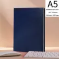 Marineblaues A5 Softleder Notizbuch mit 200 Seiten für Büro und tägliches Journaling - A5 / Minimalistischer Softcover-Stil (200 Seiten) / Marineblau